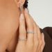 Women's Jewelry S925 Sterling Silver Minimalist Double Row Round Bead Plain Ring Fashion Temperament Ins Style High Grade Silver Jewelry_ipsvogv.com