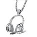 2023 Jewelry Rock Music Earphones Pendant Titanium Steel Couple Necklace for Men_ipsvogv.com