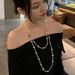 Pearl Chain Long Jewelry Clothing Sweater Pendant Women's Accessories Fashion Necklace_ipsvogv.com