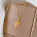 】 Bag 【 Coins Lucky Light Luxury Charm Gorgeous Full Diamond Necklace Women's Versatile Clavicle Chain Titanium Steel 【 】_ipsvogv.com