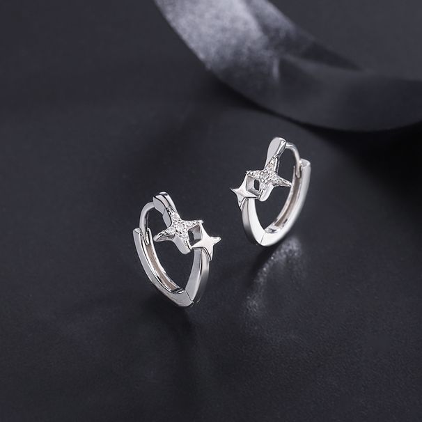 Sterling Silver Star Earrings Summer Earrings Women Star Earrings_ipsvogv.com