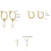 Women’s Jewelry Set Fashion Brass Real Gold Electroplating Hot Sales Pearl Simple Circle Fashion Ladies Earrings Three Piece Set_ipsvogv.com