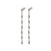 Gold-Plated Copper Simple Design For Women, Evening Show Water Drop Tassel S-Silver Needle Earrings_ipsvogv.com