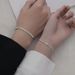 hot-selling ins niche design high-end bracelet set stainless steel couple love bracelet 2-piece set_ipsvogv.com