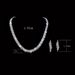 Bridal Jewelry Set Luxurious Noble Shining Full Diamond Starlight Necklace And Earrings_ipsvogv.com