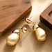 French Style Luxury Fashion Socialite Feng Shui Drip Pendant For Women Exaggerated Simplicity High-end Feel, Plated With_ipsvogv.com