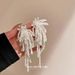Women’s Jewelry Set Fashion Exaggerated Pearl Crystal Flower Tassel EarringsNew Style High End Temperament Fairy Earrings For Women_ipsvogv.com