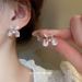 Diamond Inlaid Square Bracelet Necklace Earring Set, Niche, Light Luxury, High-end Sense, Collarbone Chain Temperament,_ipsvogv.com