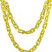 Square Gold Silver Chain Necklace, Hip-hop Rapper, Plastic Jewelry, Men's And Women's Clothing Accessories, Performance_ipsvogv.com