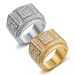 Hip-Hop Personality Bold Titanium Steel Full Diamond Men's Fashion Luxury Ring_ipsvogv.com