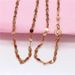 Purple Russian Tile Necklace Women's Versatile 585 Plated Rose Gold Lock Shining Bone Chain Jewelry_ipsvogv.com