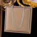 Multi Layered And Non Fading Titanium Steel Plated Necklace, Women's Collarbone Chain, Silk Thread_ipsvogv.com
