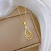 】 MAMA 【 Water Drop Fashion Light Luxury Charm Gorgeous Full Diamond Necklace Women's Versatile Clavicle Chain Titanium 【 】_ipsvogv.com