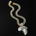 Hip Hop Dominant 3D Full Diamond Animal Pendant Necklace Nightclub Bounce Di Cool Cuban Chain Accessories Male_ipsvogv.com