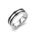 Titanium Steel Drop Glazed Business Classic Men's Couple Ring_ipsvogv.com