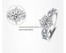 Snow Fairy Pure Silver Mosang Stone Diamond Plated Closed Proposal Wedding Girl Ring_ipsvogv.com