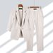 Spring Summer New Elegant Su Jacket Matching Set Women's Korean Chic Blazers Coat Pants 2 Piece Female Professional_ipsvogv.com