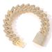 Jewelry 20mm Cuban Chain Genuine Gold Plated Zircon Hiphop Men's Diamond Set Bracelet_ipsvogv.com