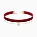 Hot Selling Red Heart Clavicle Chain Pearl Rose Flower Necklace Niche Design Toast Dress Accessories_ipsvogv.com