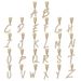Pendants & Charms Necklace Men's English Cursive Letter Pendant 26 English Letter Hip Hop Necklace DIY Splicing Set_ipsvogv.com