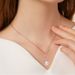 Unisex hot selling jewelry Fashion pendant necklace Popular zircon rose gold plated accessories_ipsvogv.com