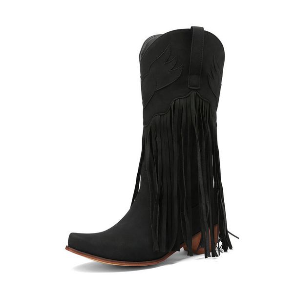 Women's Shoes tassel boots retro western cowboy boots 34 43 size retro women's shoes can be sent on behalf of_ipsvogv.com