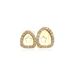 Unisex Jewelry Fashion Double hollow love gold teeth hip hop rap flash diamond braces personalized dentures decorationHIPHOP tooth_ipsvogv.com