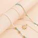 Rice beads sequin fringe sunflower pendant vintage collarbone choker_ipsvogv.com