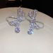 hollow Bow, Zircon Water Droplet Necklace, Earring Set, Korean Fashion, Light Luxury, Bride, High-end Feeling, !_ipsvogv.com