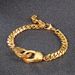 Women's Jewelry Geometric Interlocking Bracelets Fashion Creative Trendy Rap Stainless Steel Bracelet Jewelry_ipsvogv.com
