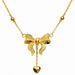 Explosive Love Tassel Bow New Girl Titanium Steel D Fu Same Style Internet Red Non Fading Collar Chain Necklace Jewelry_ipsvogv.com
