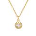 Circular 【 】 Clover Light Luxury Charm Gorgeous Full Diamond Necklace Women's Versatile Clavicle Chain Titanium Steel 【 】_ipsvogv.com