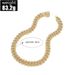 New Necklaces Exaggerated Personality, Gold Full Diamond Titanium Steel, Cuban Chain With Necklace Accessories_ipsvogv.com