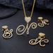 New Alloy Trendy 26 English Letter Diamond Heart Pendant Personalized Cuban Chain Street Hip Hop Necklace Accessories_ipsvogv.com