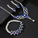 Tassel Earrings Necklace Bracelet Set Light Luxury Style Clavicle Chain Fashion High-end Accessories_ipsvogv.com