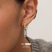 Niche design two color chain clause creative girls light luxury high end temperament ins style earrings jewelry_ipsvogv.com