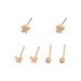 Minimalist Japanese Korean style women's butterfly with personalized inlaid zircon 6-piece set, cute and versatile_ipsvogv.com