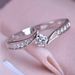 Cao Shi Recommends Wedding With Happy Embrace And Twisted Arms. Zircon Is A Classic Platinum Ring Accessory For Women_ipsvogv.com