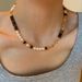 French High-end Tiger Eye Stone Pearl Bead Pig Nose Splicing Necklace With Light Luxury And Fashionable Temperament_ipsvogv.com