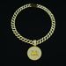 Hot Selling Cancer Disc Pendant Symbolizes A Strong Aquarius Hip-hop Cuban Chain Necklace_ipsvogv.com