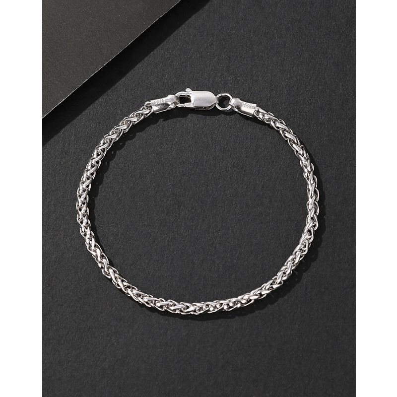S Pure Silver 3.0 Round Chopard Bracelet Thick Chain Hip-Hop Trendy Personality Niche Men's Simple_ipsvogv.com