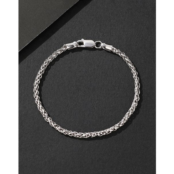 S Pure Silver 3.0 Round Chopard Bracelet Thick Chain Hip-Hop Trendy Personality Niche Men's Simple_ipsvogv.com