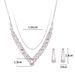 SEOUL GLOW - Korean Bridal Jewelry Set (Zircon Wedding Necklace & Earrings, Evening Elegance)_ipsvogv.com