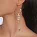 E10824 Exaggerated Dark Geometric Micro Inlaid Gothic Creative Scorpion Water Diamond Long Earrings_ipsvogv.com