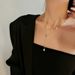 Korean Version Butterfly Necklace Women's Titanium Steel Double-layer Pearl Long Tassel Pendant Electroplated Color_ipsvogv.com