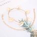 New Bohemian Fashionable Natural Shell Pendant Hollow Round Plate Bracelet 2-piece Set_ipsvogv.com