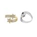 Women's Jewelry Open Star Ring With Micro-Pavé Zirconia Geometric Design For Casual Party Wear Silver Gold Ring Five Pointed Star Zircon Ring_ipsvogv.com