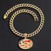 New Independence Day American Flag Alloy Pendant Hip Hop Cuban Chain Men's Necklace_ipsvogv.com