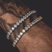 Chenyu Rhinestone Men's Hip-Hop 1 Row Inlaid Diamond Bracelet_ipsvogv.com