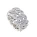 Three Row Zircon Cuban Chain Ring Hip Hop Trendy Brand Men's Cuban Chain Ring_ipsvogv.com